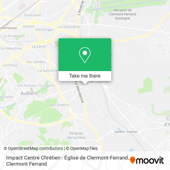 Impact Centre Chrétien - Église de Clermont-Ferrand map
