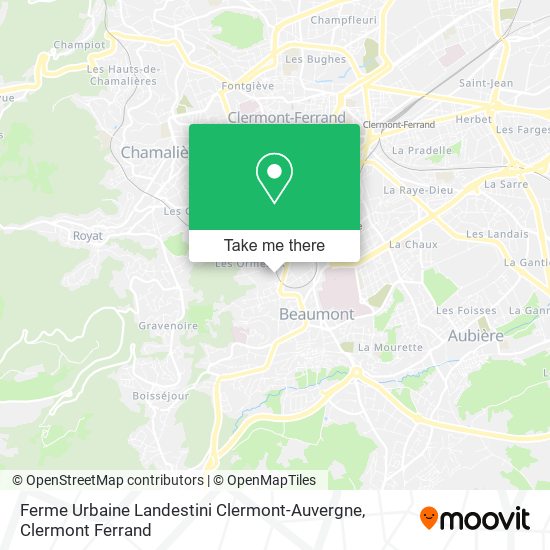 Ferme Urbaine Landestini Clermont-Auvergne map