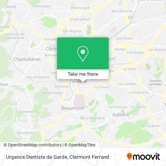 Urgence Dentiste de Garde map