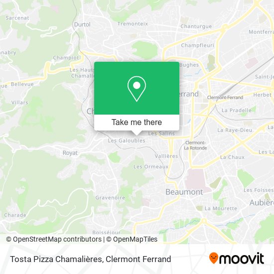 Tosta Pizza Chamalières map