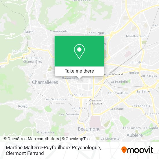 Martine Malterre-Puyfoulhoux Psychologue map