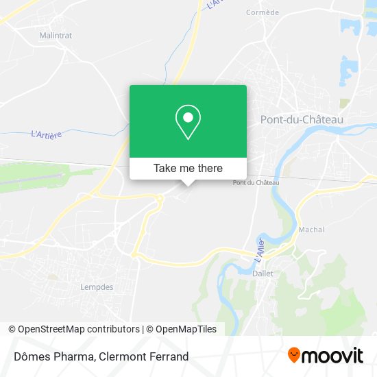 Dômes Pharma map