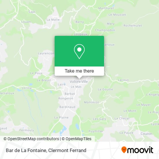 Bar de La Fontaine map