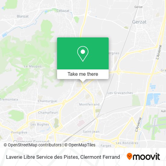 Laverie Libre Service des Pistes map