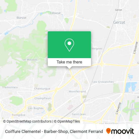 Coiffure Clementel - Barber-Shop map