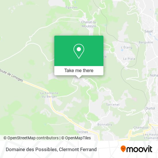 Domaine des Possibles map