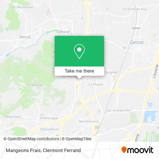Mangeons Frais map