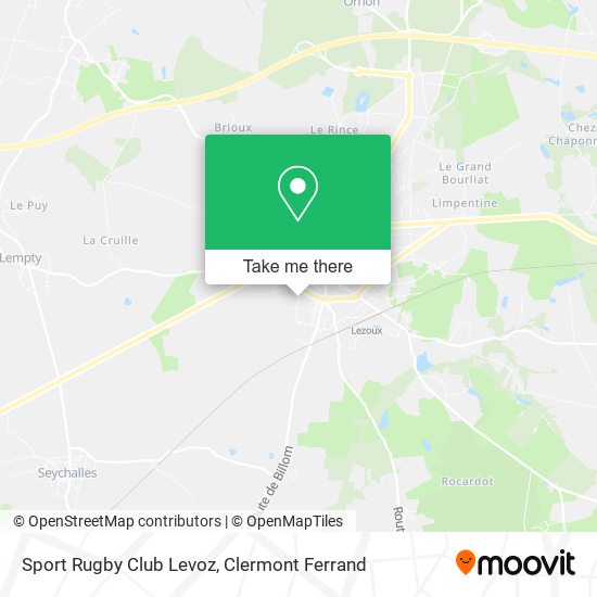 Sport Rugby Club Levoz map