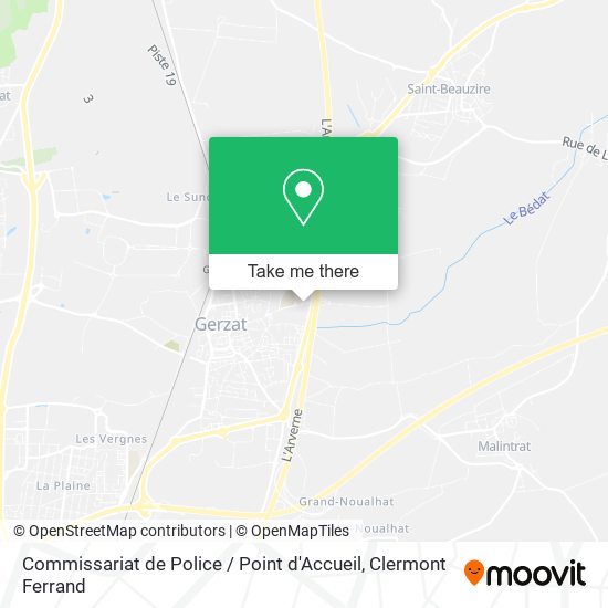 Commissariat de Police / Point d'Accueil map