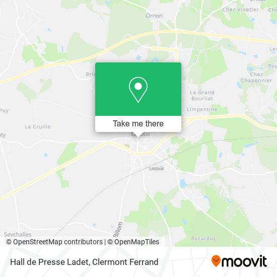 Hall de Presse Ladet map