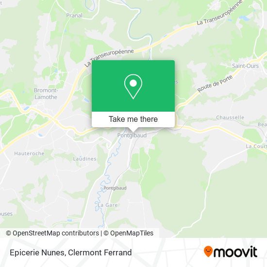 Epicerie Nunes map