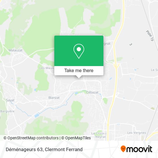 Déménageurs 63 map