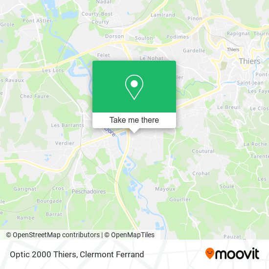 Optic 2000 Thiers map