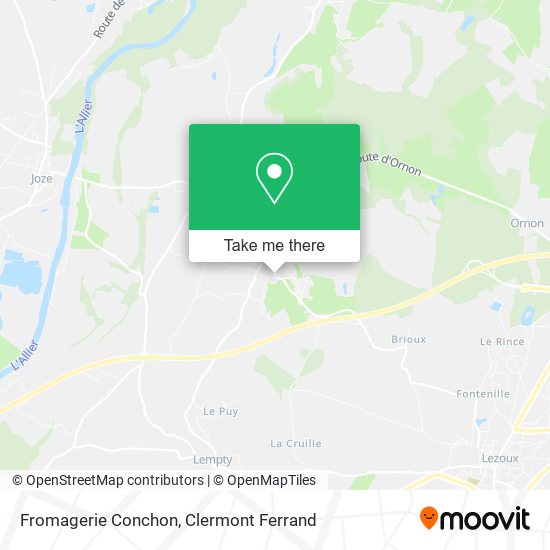 Fromagerie Conchon map