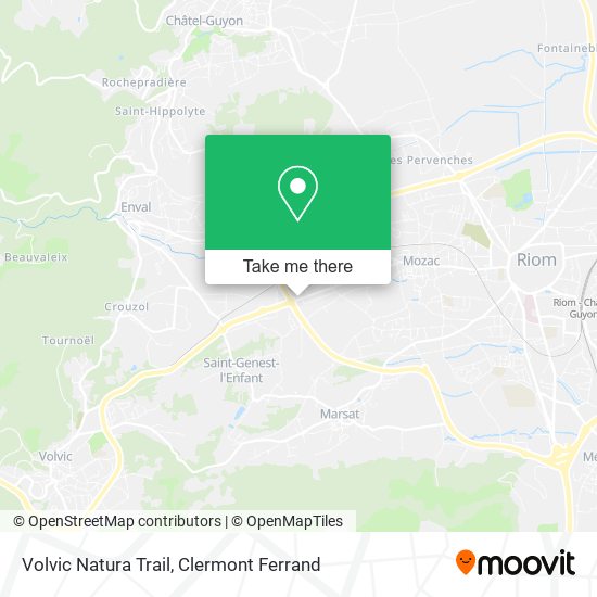 Volvic Natura Trail map