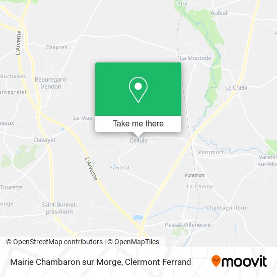 Mairie Chambaron sur Morge map