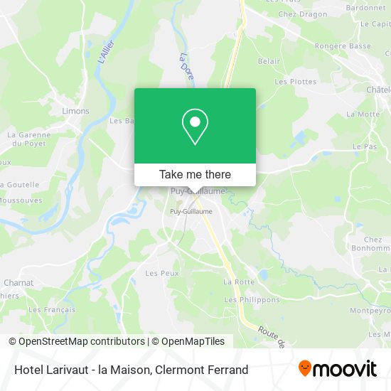 Hotel Larivaut - la Maison map