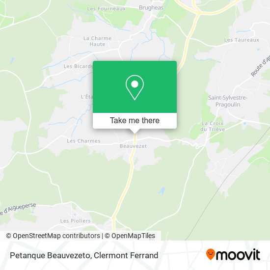 Petanque Beauvezeto map