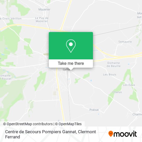 Centre de Secours Pompiers Gannat map