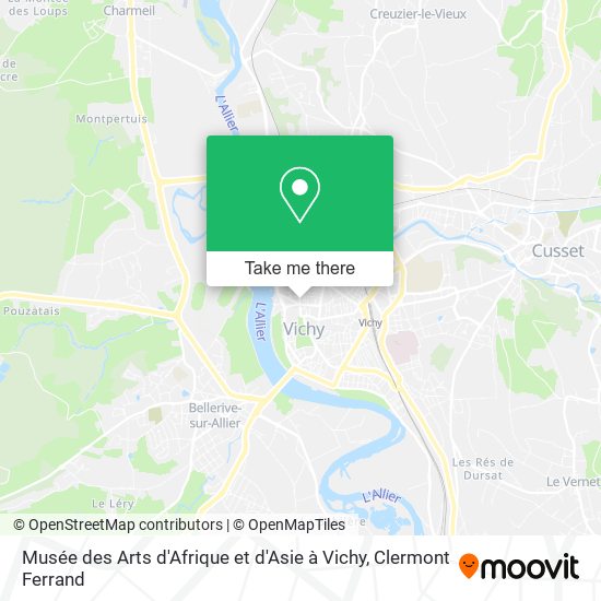 Musée des Arts d'Afrique et d'Asie à Vichy map