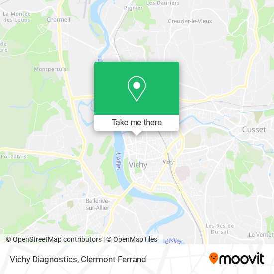 Vichy Diagnostics map