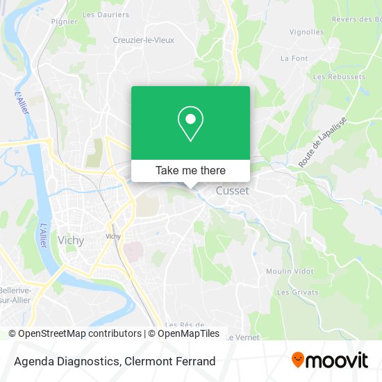 Agenda Diagnostics map