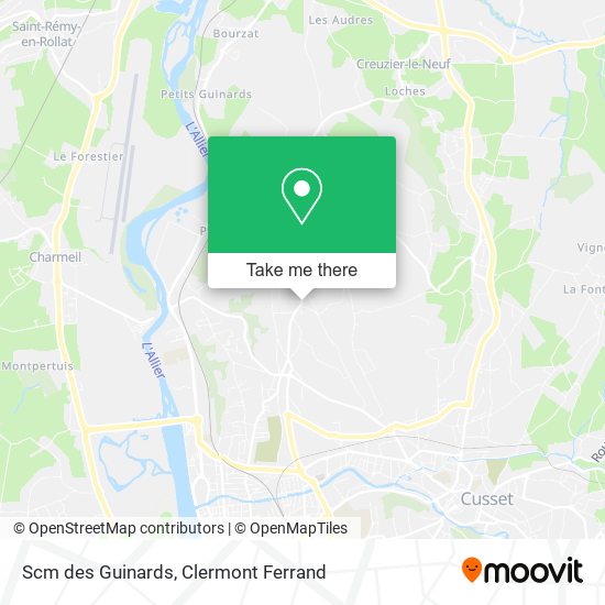 Scm des Guinards map