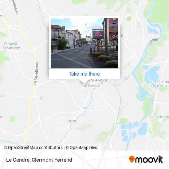 Le Cendre map