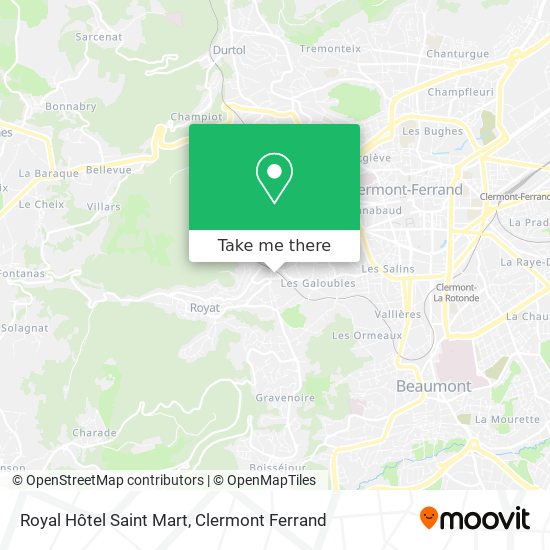 Royal Hôtel Saint Mart map