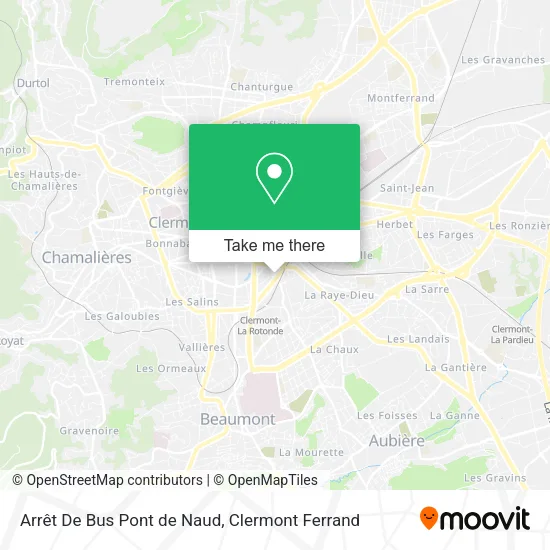 Arrêt De Bus Pont de Naud map