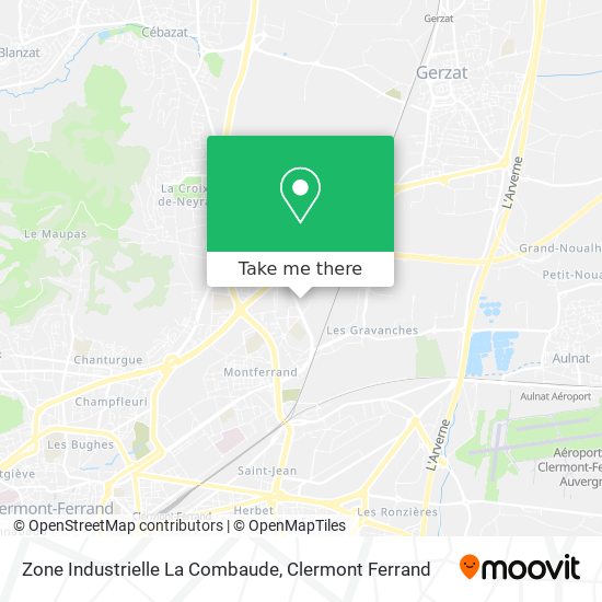 Zone Industrielle La Combaude map