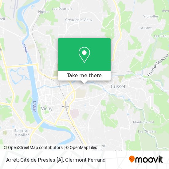 Arrêt: Cité de Presles [A] map