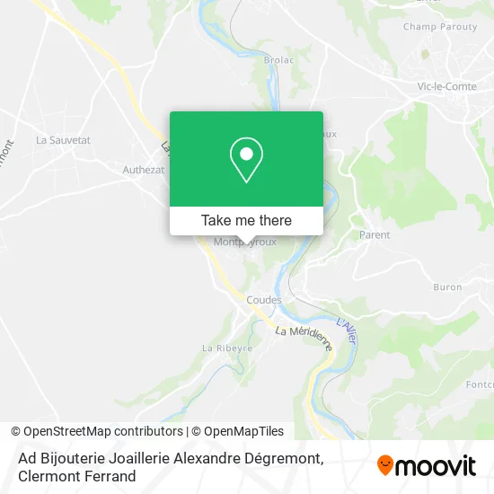 Ad Bijouterie Joaillerie Alexandre Dégremont map