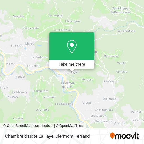 Chambre d'Hôte La Faye map
