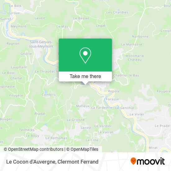 Le Cocon d'Auvergne map