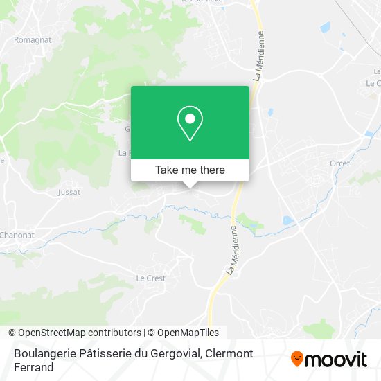 Boulangerie Pâtisserie du Gergovial map