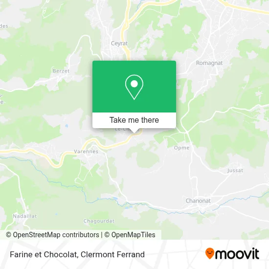 Farine et Chocolat map
