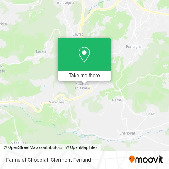 Farine et Chocolat map