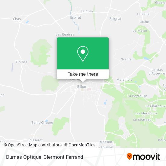Dumas Optique map