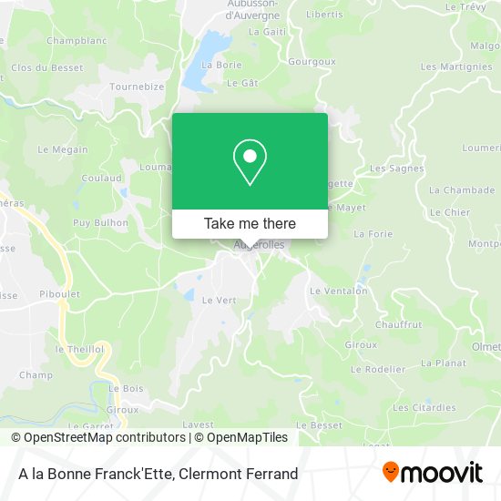 A la Bonne Franck'Ette map