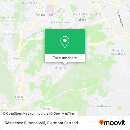 Résidence Simone Veil map