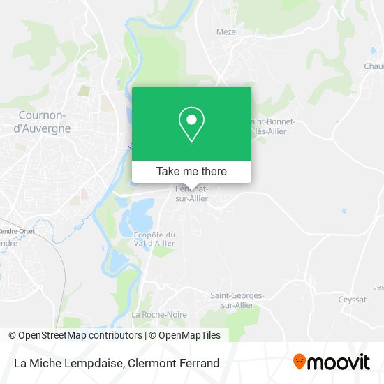 La Miche Lempdaise map