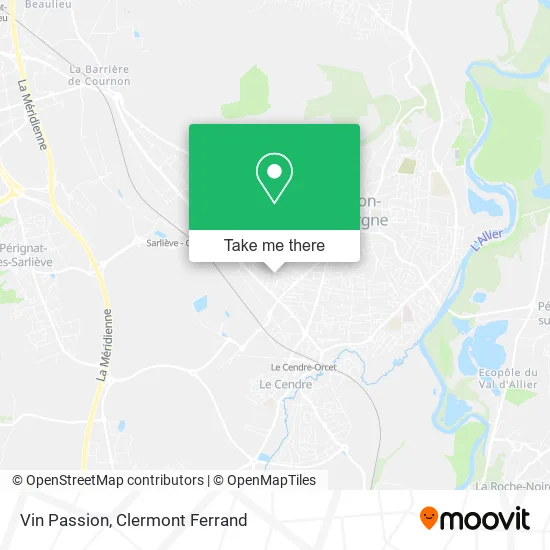 Vin Passion map