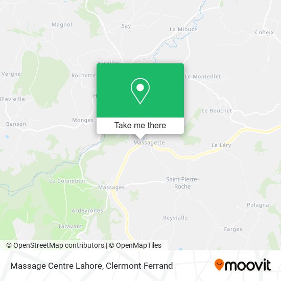 Massage Centre Lahore map