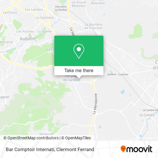 Bar Comptoir Internati map