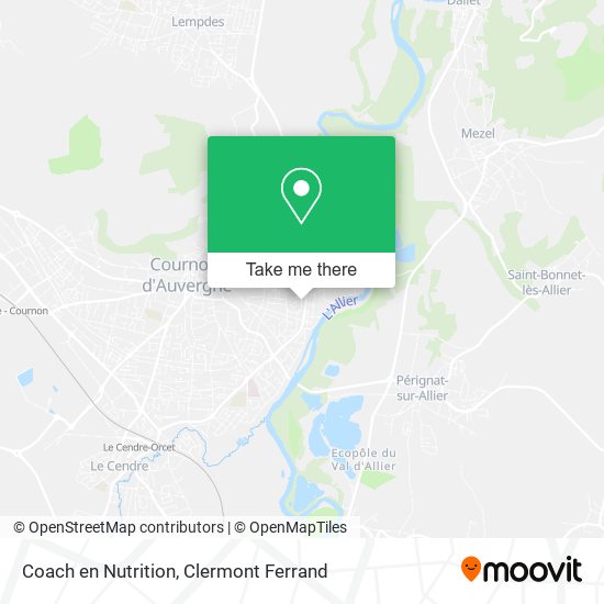 Coach en Nutrition map