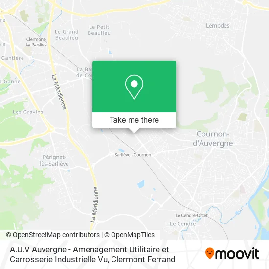 A.U.V Auvergne - Aménagement Utilitaire et Carrosserie Industrielle Vu map