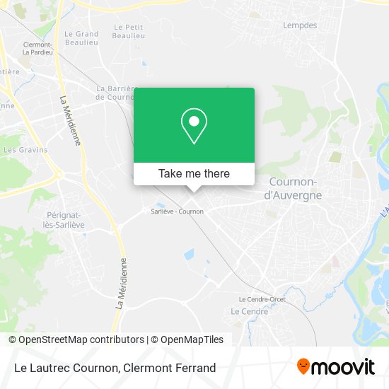 Le Lautrec Cournon map