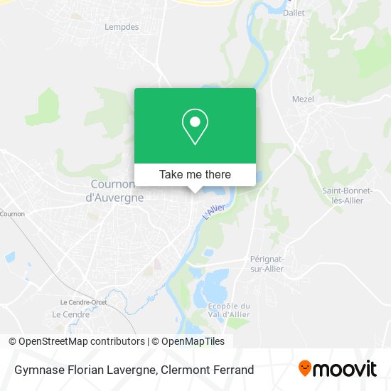 Gymnase Florian Lavergne map