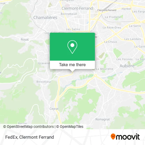 FedEx map